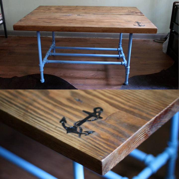 Now in West Elm | Distressed Anchor Coffee Table