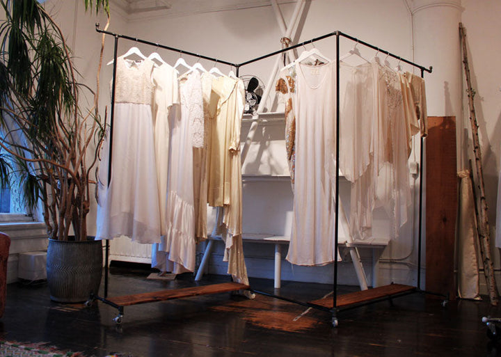 Custom Rolling Rack Installation for Stone Fox Bride Showroom, NYC
