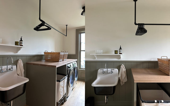 Black Hanging Bars for Lexi Mainland’s NYC Home Renovation