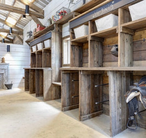 Custom Saddle & Blanket Racks for a Raleigh Horse Barn