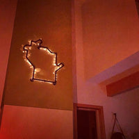 Wisconsin light on wall