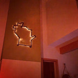 Wisconsin light on wall