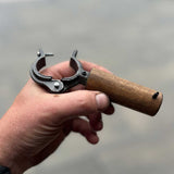 Clamp-On Wooden Hook for Steel Pipe Racks