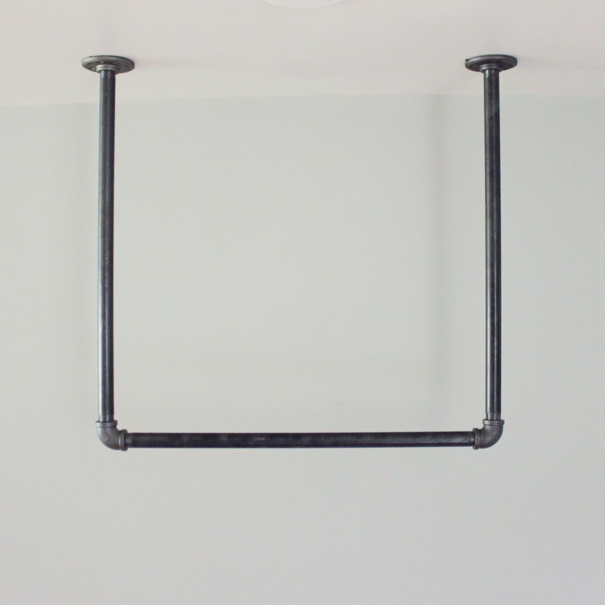 Ceiling Rack Bar Ceiling-Mounted Clothing Rack – Industrial Hanging Bar – Monroe Trades