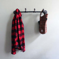 Wall Mounted Clothing rack with 4 hooks