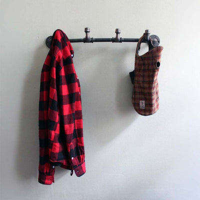 Steel Pipe Wall-Mounted Coat Rack